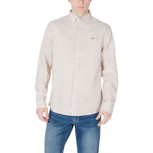 Tommy Hilfiger Srajce z dolgimi rokavi TJM REG LINEN BLEND DM0DM20875 Bež Slike