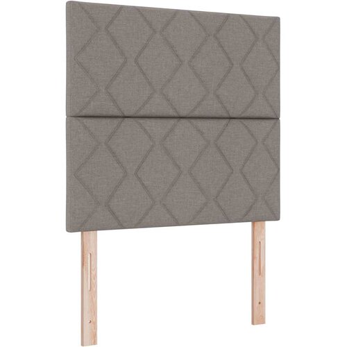  Krevet s opruga kutije Sivo-smeđa 100 x 200 cm tkanina Slike