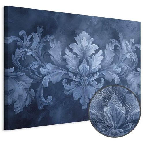  Slika - Ornament in Blue and Cool Colors Dark Blue Decoration 30x20 Premium Print Cijene