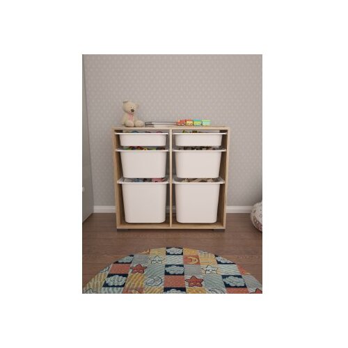 Hanah home višenamenske police carla walnut white Cene