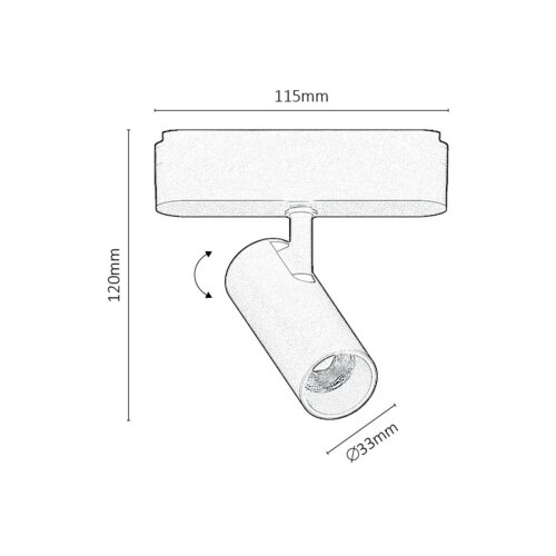 Rabalux LED 6W 500lm 4000K 3,3cm reflektor 02N LiTrack Cijene
