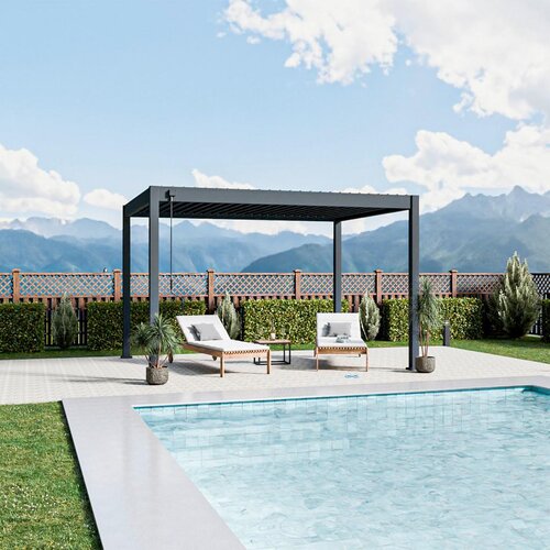 Gardenson Pergola Trumpf, Antracit, 3x4m Slike