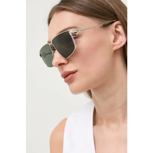 Bottega Veneta Sončna očala ženski, srebrna barva