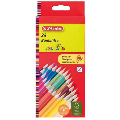 Herlitz Bojice drvene trokutaste 24/1 Slike