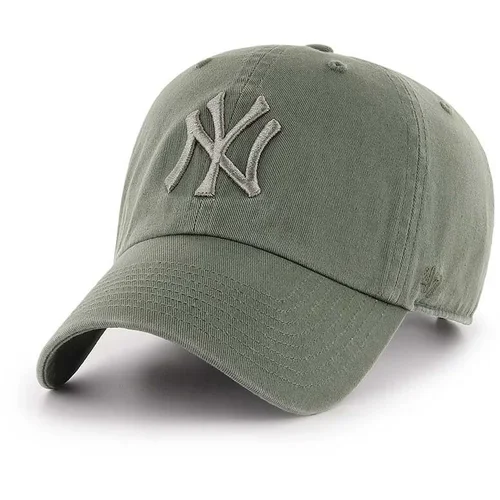 47 Brand Pamučna kapa sa šiltom MLB New York Yankees boja: zelena, s aplikacijom