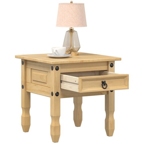  The Living Store Stranska mizica Corona 50x50x50 cm trdna borovina - Stranska Mizica, (21500634) Cene
