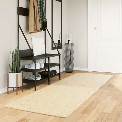  Preproga HUARTE s kratkimi vlakni mehka pralna krem 80x250 cm Cene