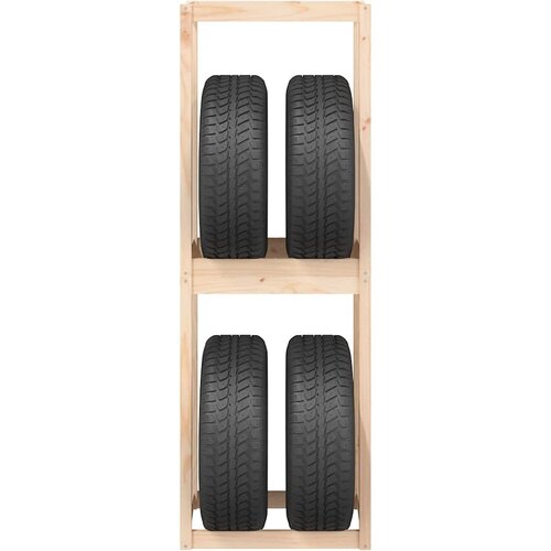  Stalak za gume 63 x 40 x 180 cm od masivne borovine Slike