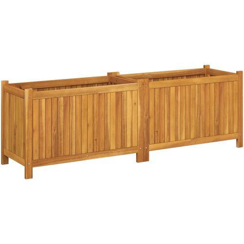  Vrtna sadilica s oblogom 153x38,5x50cm od masivnog drva bagrema Slike
