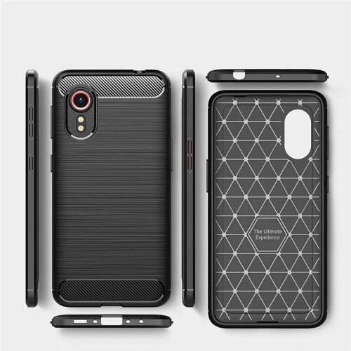  Silikonski ovitek za samsung galaxy xcover 5 G525 - mat carbon črn Slike
