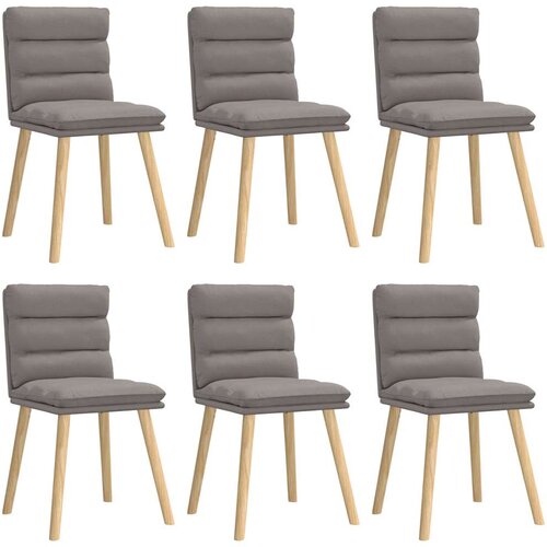 Maison Chic Jedilni stoli - Vzorci stoli 6 kosov taupe blago A1337, (22031424) Cene