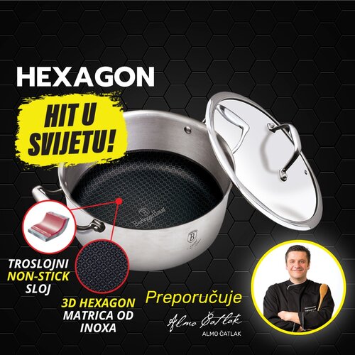 Berlinger Haus Hexagon Non-stick lonac s poklopcem Cijene