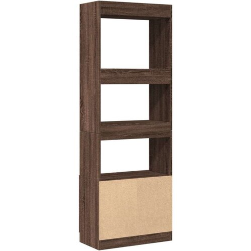 vidaXL Visoka komoda boja smeđeg hrasta 63x33x180 cm konstruirano drvo Cene