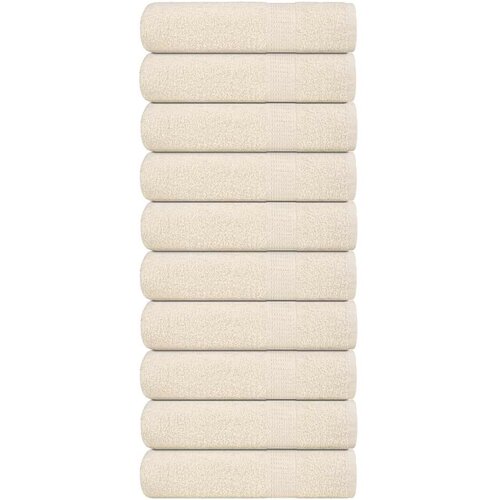 vidaXL Ručnici z tuširanje 10 kom krem 70x140 cm 360 gsm 100% pamuk Cene
