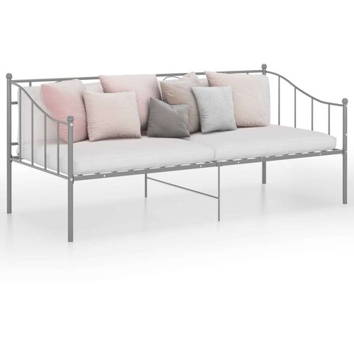  Za krevet na razvlačenje sivi metalni 90 x 200 cm Cijene
