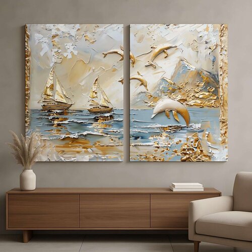 Wallity slika DEV9, 160x120 cm, 2 dela Cene