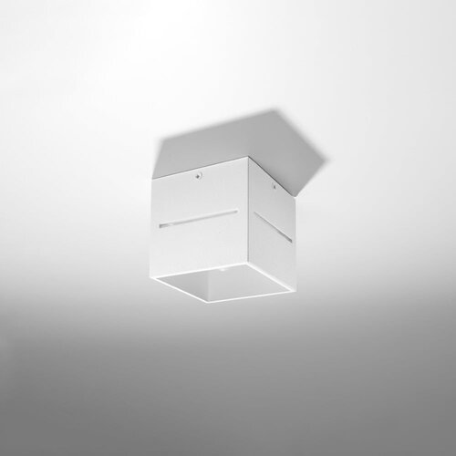 Nice Lamps bela stropna svetilka s kovinskim senčnikom 10x10 cm lorum – Cene