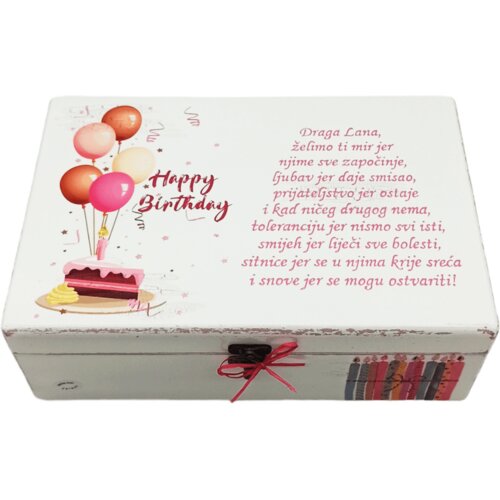  🎁 Personalizirana Kutija Uspomena – Happy Birthday 🎂 Š18043 Cene