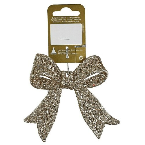  ukrasi za božićno drvce mašna (šampanjac, plastika, 1 kom.) Cijene