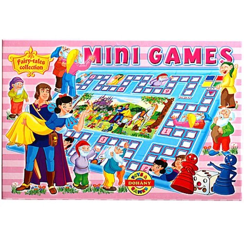 Mađarski proizvođač Sneguljčica in sedem palčkov mini družabna igra - D-Toys Slike