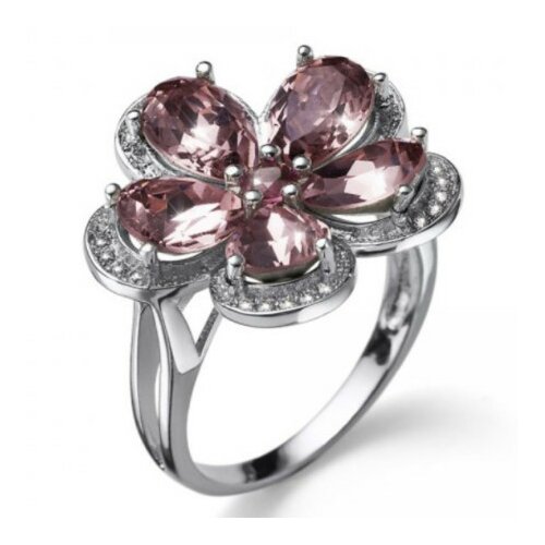 Ženski oliver weber fiore light rose prsten sa swarovski kristalima m ( 41150m.223 ) Slike