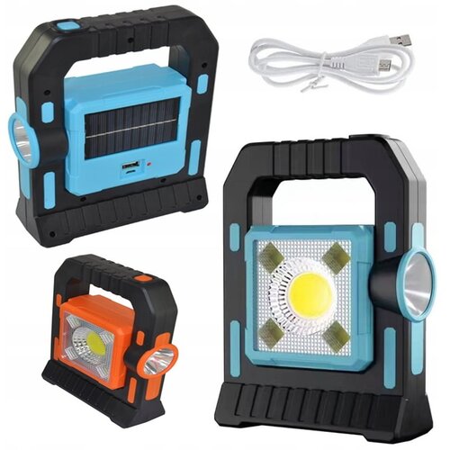  Prijenosni COB LED solarni baterijski reflektor USB powerbank Cijene