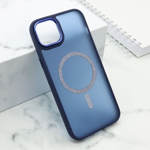  Maska shining magsafe za iphone 15 plus/ plava Slike