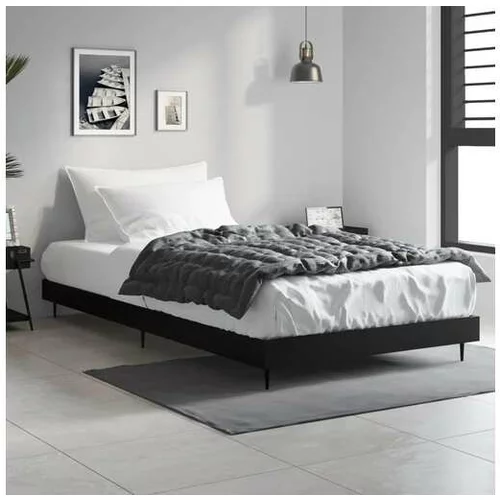 vidaXL Okvir za krevet crni 120 x 200 cm konstruirano drvo