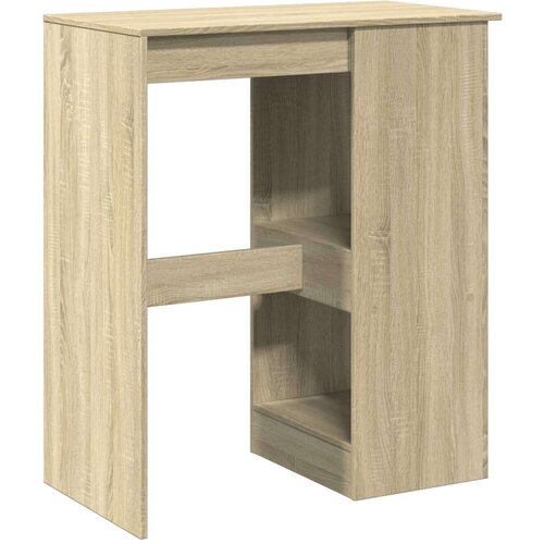 VidaXL Barski stol s držačima boja hrasta 90x47,5x103,5 cm drveni Slike
