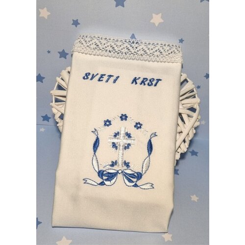  KRSTNI PRTIČEK s križcem in pentljico KRSPRT 10 Slike