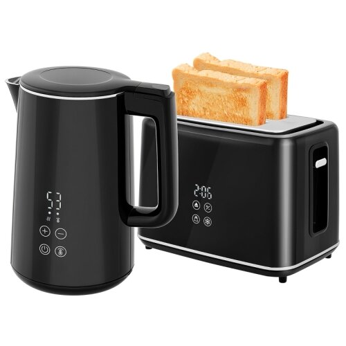 Nesta Komplet grelnika in toasterja, 1,5 L, črn, 2200 W, 2 rezini, 7 stopenj zapečenosti, (5000493967) Cene