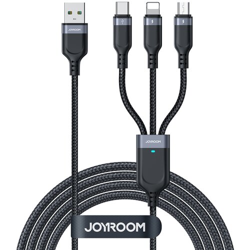 Joyroom 3v1 kabel USB Multi-Use Series na Lightning USB-C micro USB 30 cm črn, (21091109) Cene