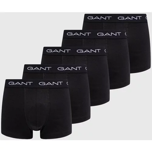 Gant Boksarice 5-pack moški, črna barva