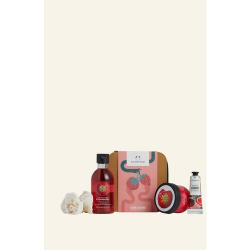 The Body Shop lather & Slather Strawberry Gift Case Slike