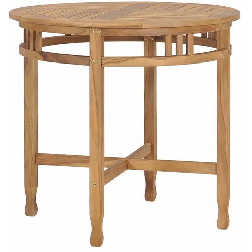  Blagovaonski stol Ø 80 cm od masivne tikovine