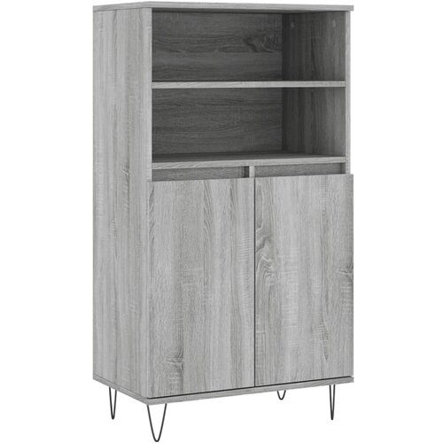 Maison Chic Visoka omara - Komoda - Predalnik siva sonoma 60x36x110 cminženirski les, (21718747) Slike