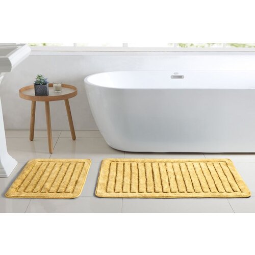  Cottonkt 000206 Mustard Bathmat Set (2 Pieces) Cene