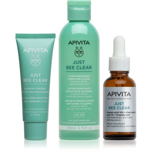 Apivita Just Bee Clear set za mastno k aknam nagnjeno kožo Slike