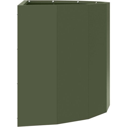 Sadilica Maslinasto zelena 60 x 30 x 35 cm Čelik Slike