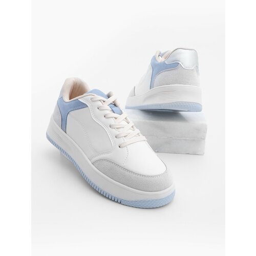 Marjin Women's Sneaker Laced Sneakers Ente Blue Slike