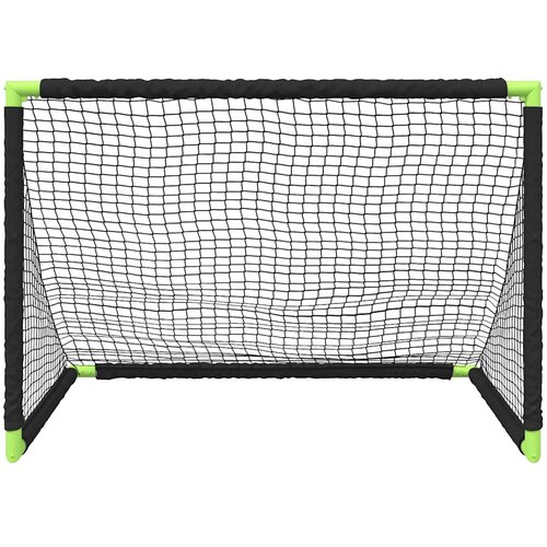  Dječji nogometni gol sklopivi crni 90 x 64 x 64 cm Slike