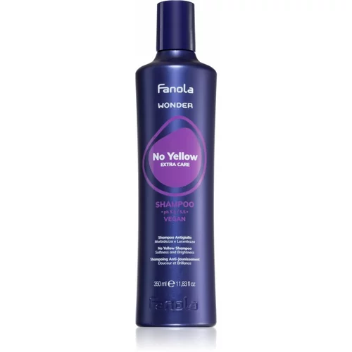 Fanola Wonder No Yellow Extra Care Shampoo šampon za nevtralizacijo rumenih tonov 350 ml