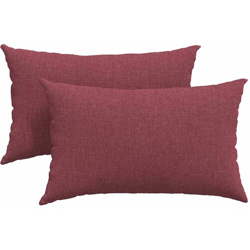  Jastučići za sofu 2 pcs Vinska crvena 50 x 30 cm tkanina Slike