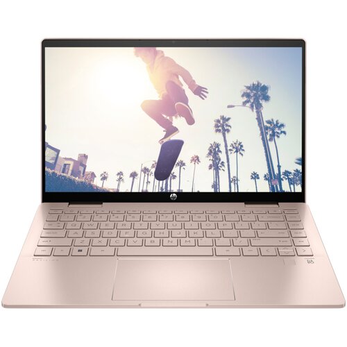 HP Pavilion x360 Convertible 14-ek1009nm,Intel Core i5-1335U,8GB onboard,512GB PCIe NVMe M.2 SSD,14" IPS FHD 1920x1080 multitouch,Intel Iris X Graphics,Backlit,1 USB-C 3.2,2 USB-A 3.1,1 HDMI 2.1,BT 5.3,FP,FreeDOS,YU,Pale rose gold,2yw Cene