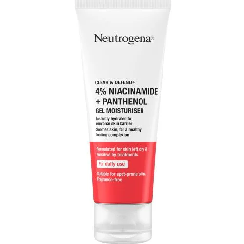 Neutrogena Clear & Defend+ Gel Moisturiser vlažilen gel z niacinamidom in pantenolom 50 ml unisex