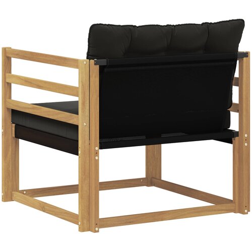  Set vanjskih sofa Čvrsto drvo akacije i Textilene Bijela Slike