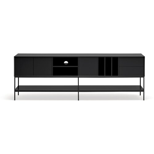Teulat Črna TV omarica 220x74x45 cm Platt – Cene