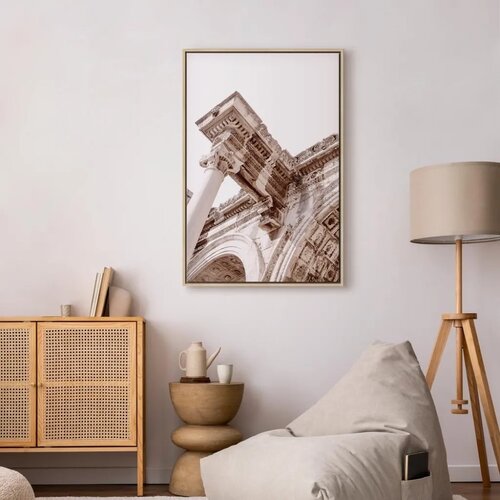  Slika - Temple of Hadrian (1 Part) Vertical 40x60 U prirodnom drvenom okviru Slike