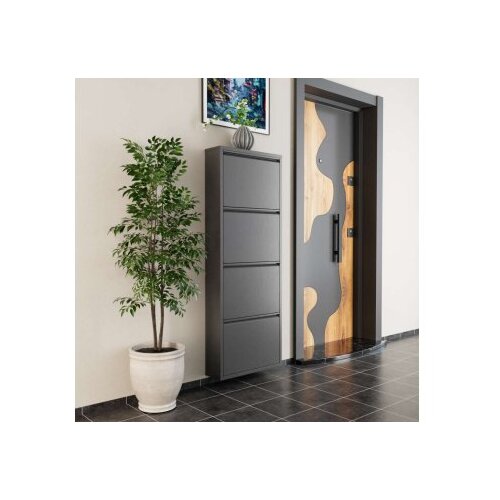 Hanah home Stalak za cipele, 50x136x15 cm, antracit Slike