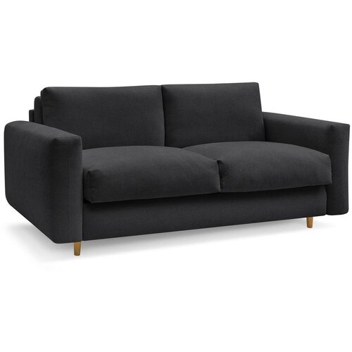 Bobochic Paris Crna sofa za spavanje/sklopiva 200 cm Cocoone &amp;ndash; Slike